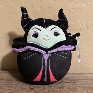 Squishmallow Disney Maleficent Sleeping Beauty 8” Black Purple Plush NWT
